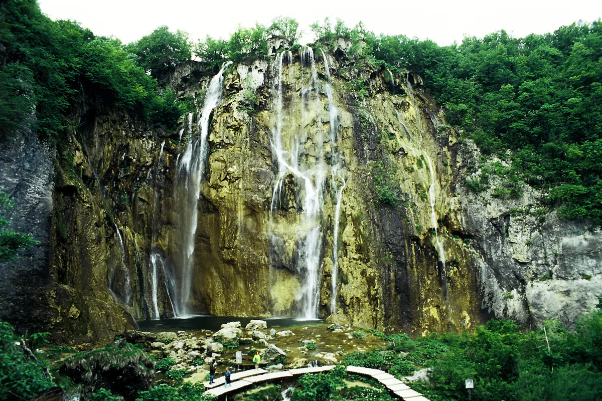 Veliki Slap, the Great Waterfall at Plitvice Lakes, Croatia